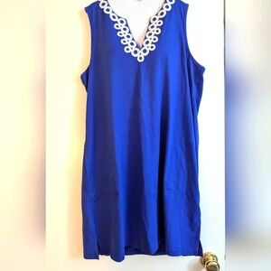 Blue Sleeveless Romper By Lands End